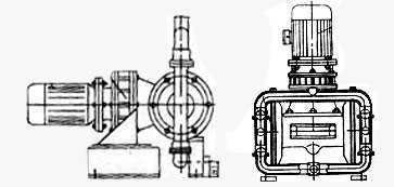 DBY型電動(dòng)隔膜泵結(jié)構(gòu)圖